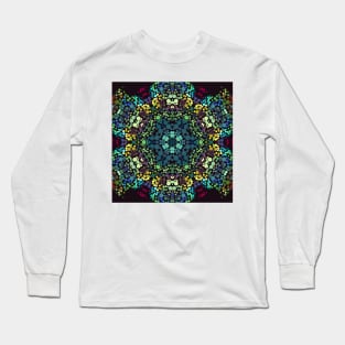 Dot Mandala Flower Long Sleeve T-Shirt